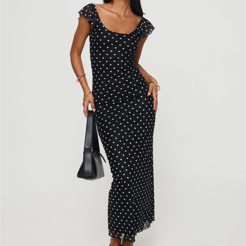 Princess Polly Sandberg Polka Dot Maxi Dress